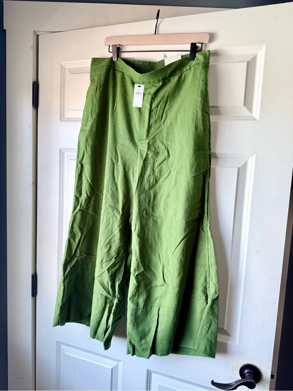 Banana Republic Linen Wide Leg Pants in Green